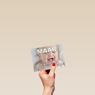 Maar je krijgt er zoveel voor terug