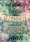 nieuwjaarskaart klassiek veel liefde en gezondheid