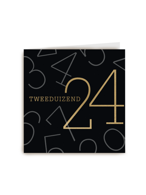 nieuwjaarskaart tweeduizend 24