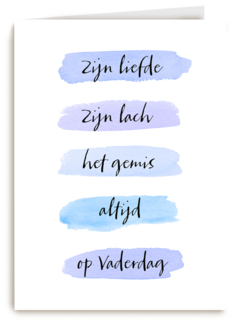 vaderdag kaart herinnering