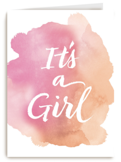 watercolor it is a girl