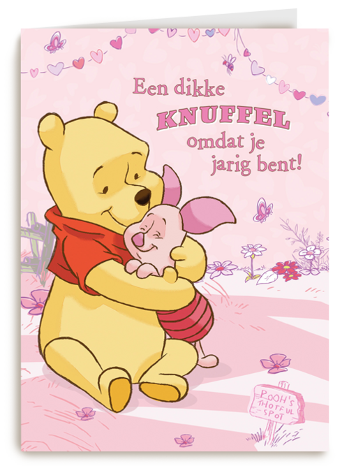 winnie en knorretje knuffelen