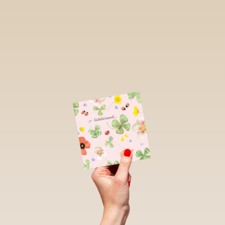 Kaart flowers by Marjolein Bastin Gefeliciteerd