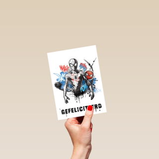 Spiderman felicitatiekaart
