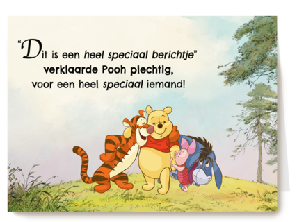 Winnie de Poeh speciale kaart