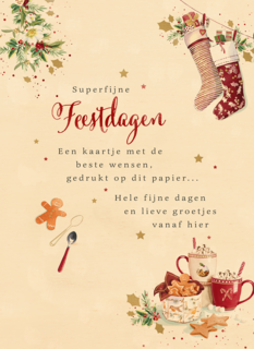 Superfijne feestdagen gingerbread