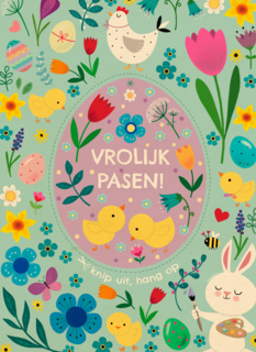 Pasen kaart vrolijk Pasen Ylva Svensson