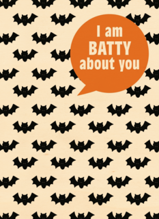 vers van de pers halloween i am batty about you