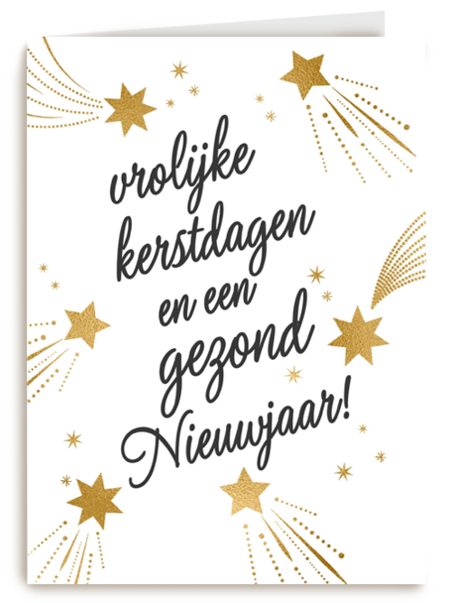 Kerstkaart Hip Vrolijke Kerstdagen en en een gezond nieuw jaar