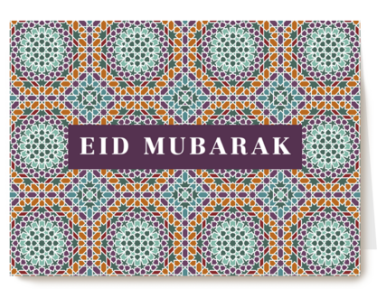 eid mubarak kaart klassiek