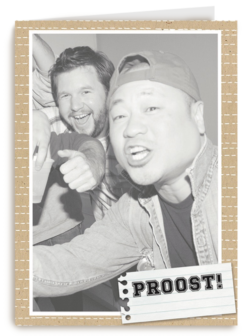 fotokaart staand proost