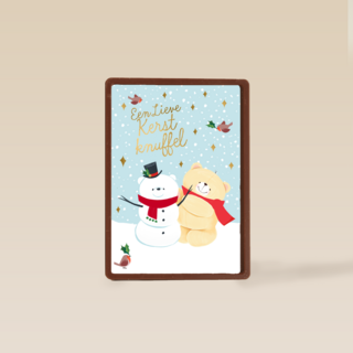 kerstkaart forever friends een lieve kerst knuffel