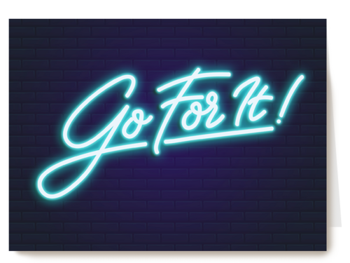 Compliment kaart go for it