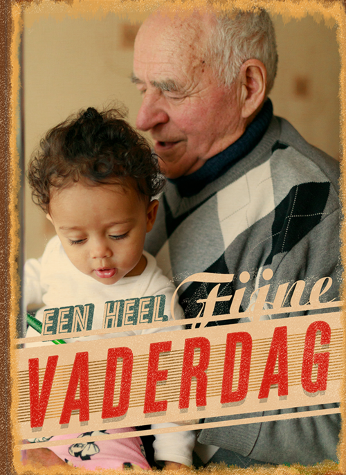 vaderdag fotokaart klassiek een heel fijne vaderdag