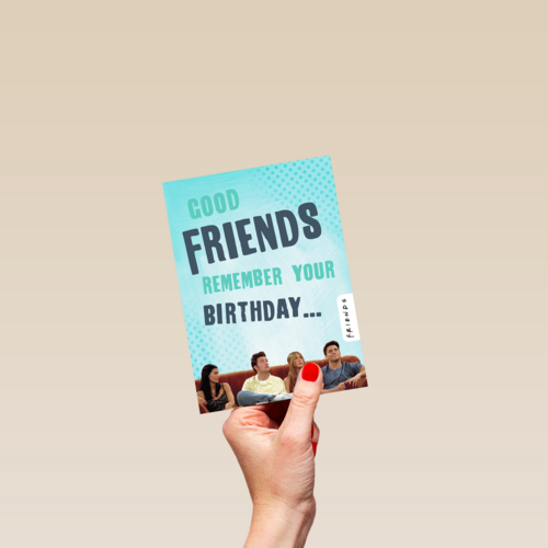 Friends verjaardag te laat