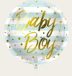 Ballon Baby Boy Blauw Goud  