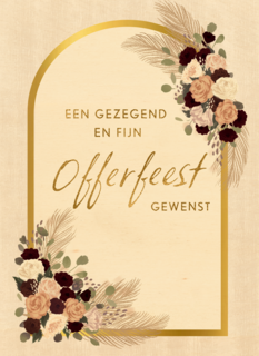 offerfeest kaart bloemen