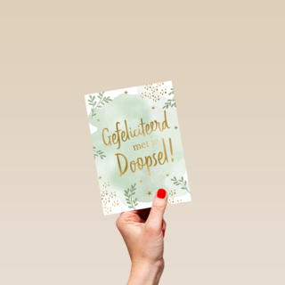 Gefeliciteerd met je doopsel groen