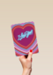 Valentijn kaart I love you neon stijl