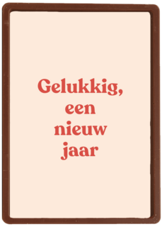 nieuwjaarskaart gelukkig een nieuw jaar