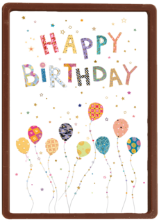 verjaardag kaart klassiek ballonnen turnowsky