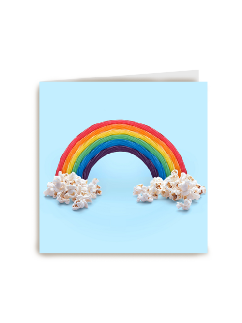 regenboog met wolken