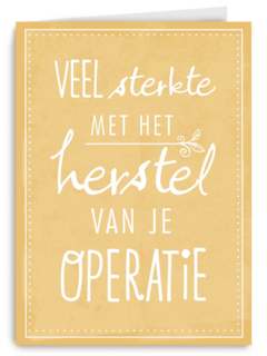 Herstel maar snel