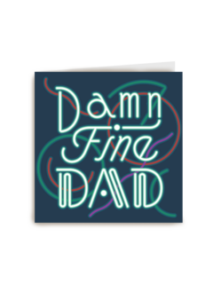 Damn fine dad vaderdagkaart