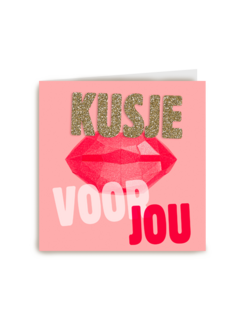 liefde kaart kusje voor jou