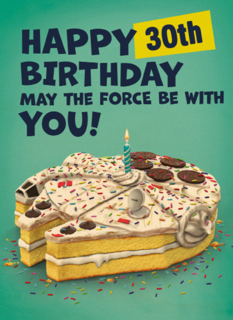 Millenium Falcon cake Star Wars