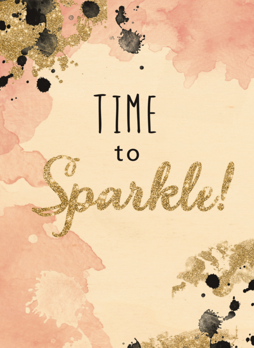 watercolor time to sparkle
