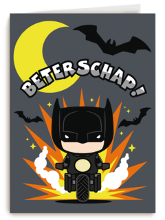 Beterschap kaart Batman op motor