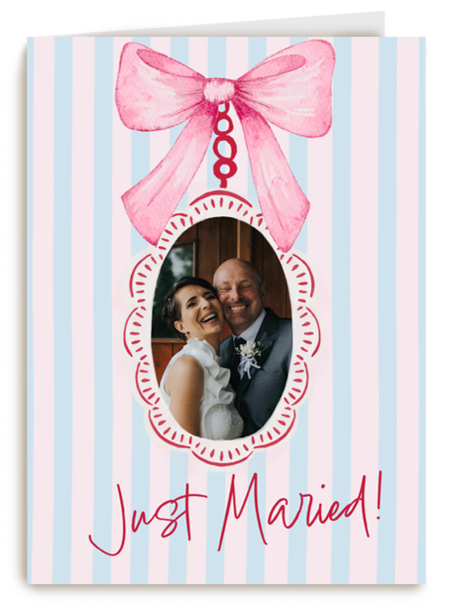 Just Married Fotokaart Strik