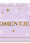 Kerstkaart een jaar vol glitter momentjes