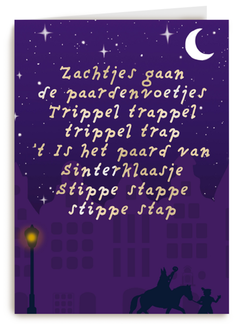 sinterklaaskaart gedicht trippeltrap