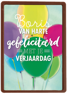 geel blauw roze paars ballon