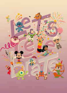 Disney Pixar lets celebrate verjaardagskaart