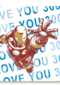 Ironman kaart I love you 3000