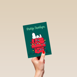 prettige feestdagen van snoopy