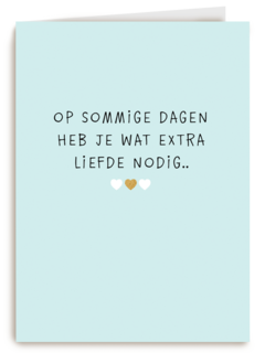 vaderdag kaart hip op sommige dagen heb je wat extra liefde nodig