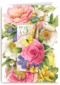 vijfenzeventig jaar met bloemen