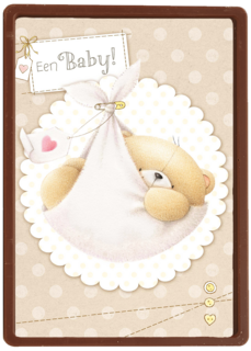 een babybeer in doek