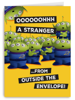 Toy Story Stranger outside