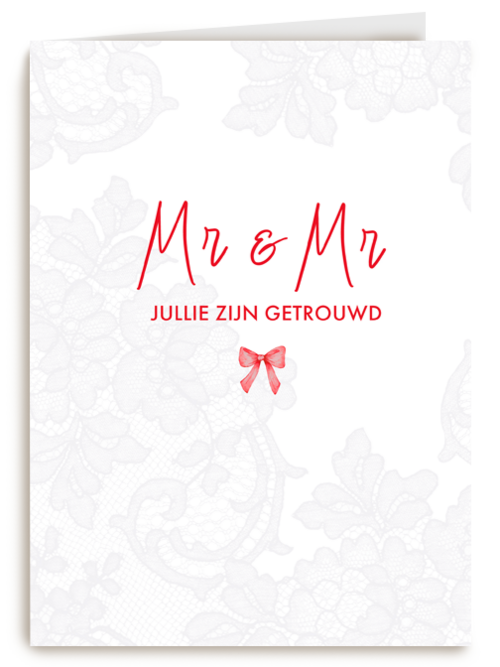 Mr Mr jullie zijn getrouwd