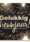 nieuwjaarskaart met vonken