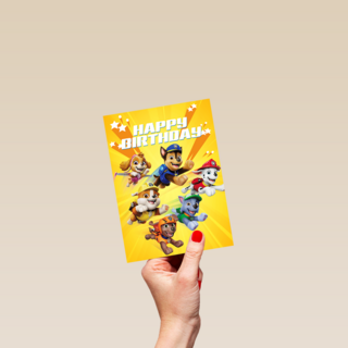 Paw Patrol Happy Birthday geel