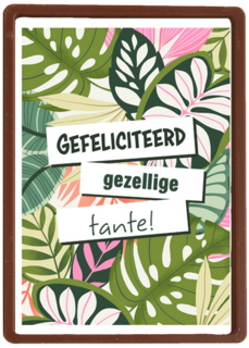 verjaardagskaart met jungle voor een tante