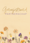 kaart met bloemen voor geregisteerd partnerschap