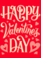 Valentine Happy Valentines Day Red