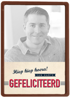 fotokaart hiep hiep hoera van harte gefeliciteerd